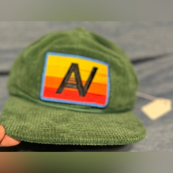 ‼️RARE‼️?AVIATOR NATION??NWT?Logo-Vintage Corduroy Trucker Hatin Kelly Green main image 5